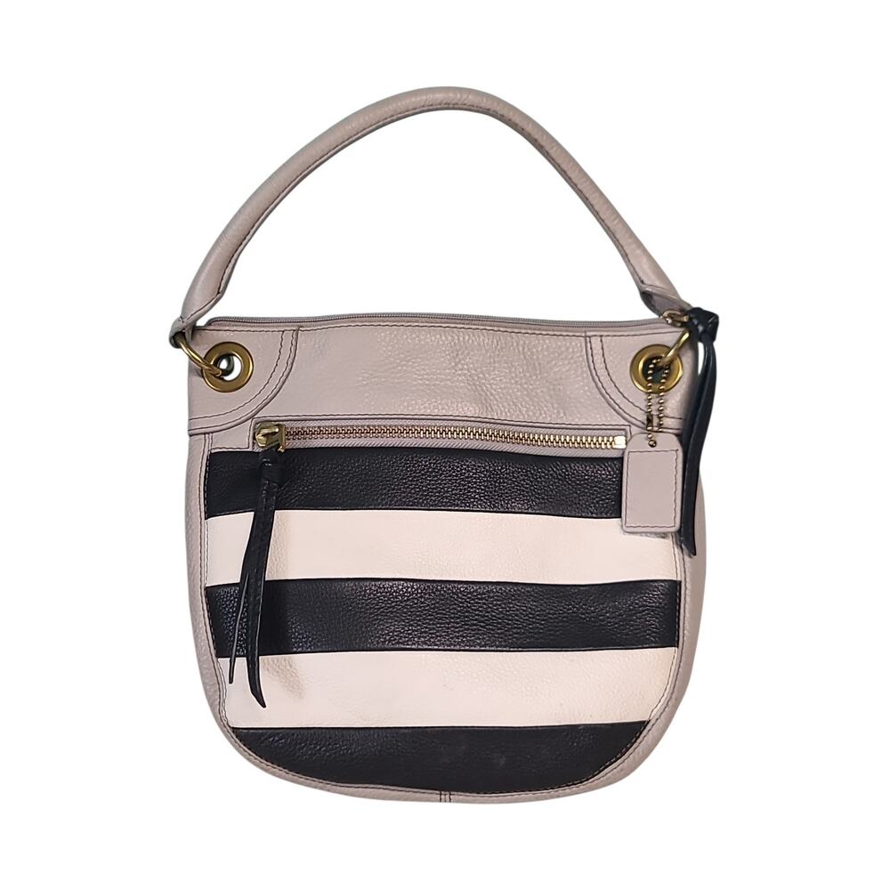 Fossil Karli Gray Leather Hobo Crossbody Bag